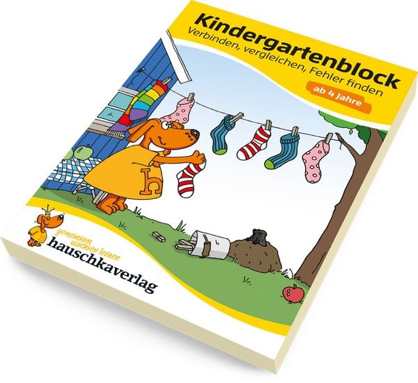 Produktbild: Kindergartenblock ab 4 Jahre - Verbinden, vergleichen, Fehler finden