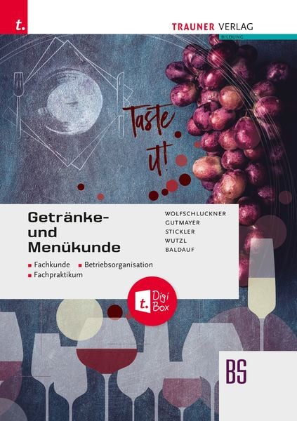 Produktbild: Getr&auml;nke- und Men&uuml;kunde, Fachkunde, Betriebsorganisation, Fachpraktikum + TRAUNER-DigiBox