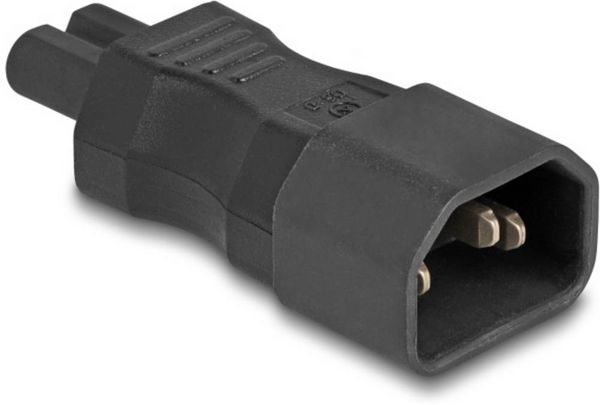 Produktbild: Delock 80469 Netz-Adapter Kleinger&auml;te-Buchse C7 - Stecker C14 Schwarz 1 St. Bag