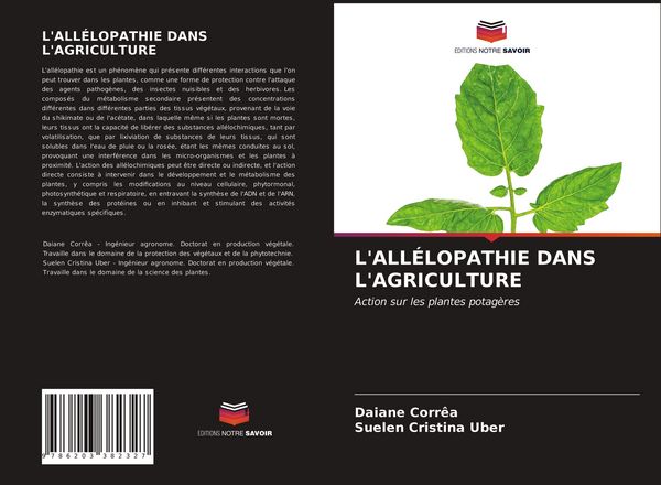 Produktbild: L'ALL&Eacute;LOPATHIE DANS L'AGRICULTURE