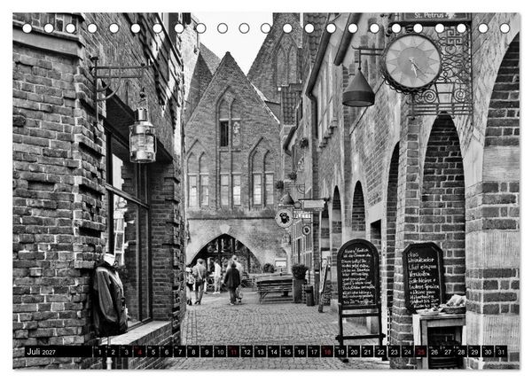 Produktbild: Historisches Bremen (Tischkalender 2027 DIN A5 quer), CALVENDO Monatskalender