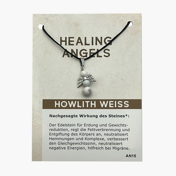 Produktbild: Howlith weiss Minicard Healing Angels