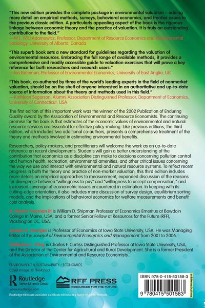 Produktbild: The Measurement of Environmental and Resource Values