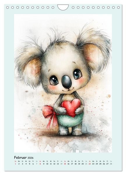 Produktbild: Koala-Abenteuer. Bezaubernde Aquarell-Momente (Wandkalender 2026 DIN A4 hoch), CALVENDO Monatskalender