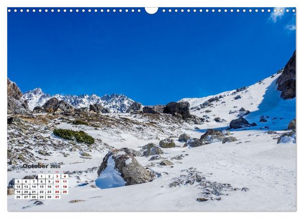 Produktbild: The French Alps, on the trail of the marmot (Wall Calendar 2026 DIN A3 landscape), CALVENDO 12 Month Wall Calendar