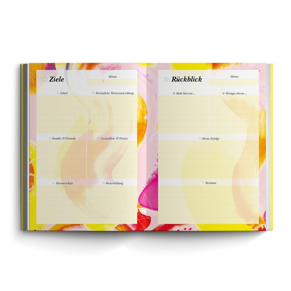 Produktbild: Terminplaner 2024/2025: Der ideale Terminkalender ohne Datum mit stabilem Hardcover. Organizer, Buchplaner aus der Art.Collection von Stay Inspired