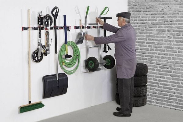 Produktbild: Bruns Ger&auml;tehalterleiste 5 Halter 60459 0.75m