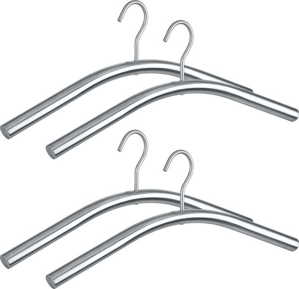 Produktbild: Kleiderb&uuml;gel Mod. Dry 4er Set Edelstahl, rostfrei