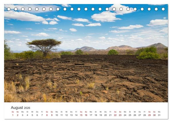 Produktbild: Kenia - Eine Entdeckungsreise durch das Land im Osten Afrikas (Tischkalender 2026 DIN A5 quer), CALVENDO Monatskalender