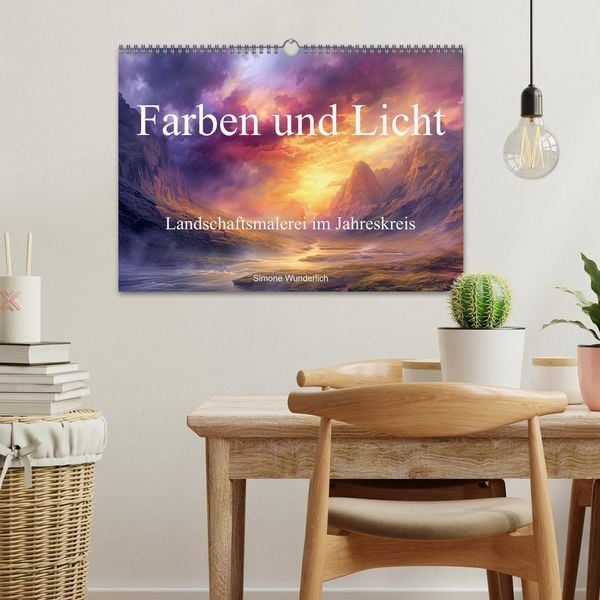 Produktbild: Farben und Licht - Landschaftsmalerei im Jahreskreis (Wandkalender 2026 DIN A3 quer), CALVENDO Monatskalender