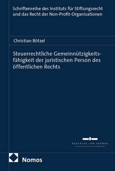 Produktbild: Steuerrechtliche Gemeinn&uuml;tzigkeitsf&auml;higkeit der juristischen Person des &ouml;ffentlichen Rechts