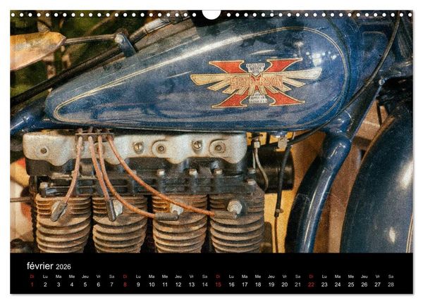 Produktbild: MOTOS VINTAGE (Calendrier mural 2026 DIN A3 vertical), CALVENDO calendrier mensuel