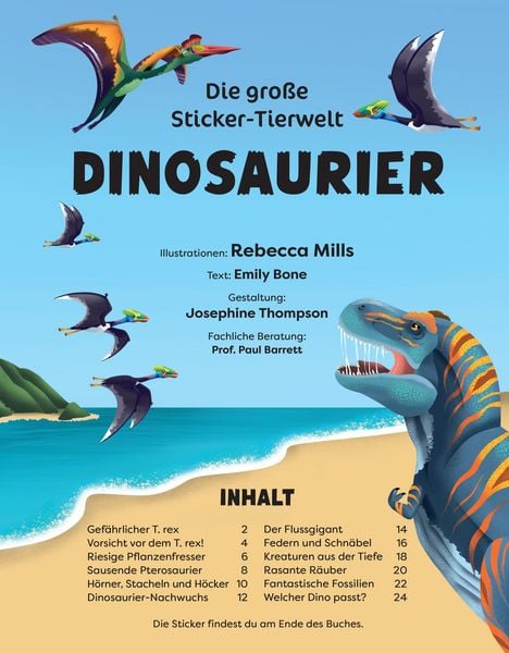 Produktbild: Die gro&szlig;e Sticker-Tierwelt: Dinosaurier