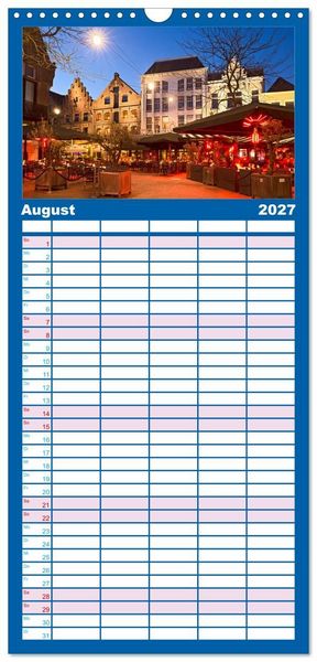 Produktbild: Familienplaner 2027 - ARNHEM mit 5 Spalten (Wandkalender, 21 x 45 cm) CALVENDO