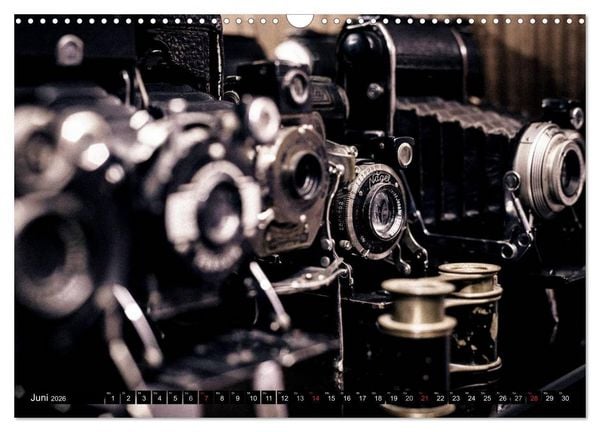 Produktbild: Historische Fotoapparate (Wandkalender 2026 DIN A3 quer), CALVENDO Monatskalender