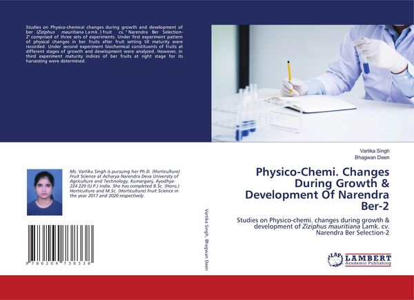 Produktbild: Physico-Chemi. Changes During Growth & Development Of Narendra Ber-2