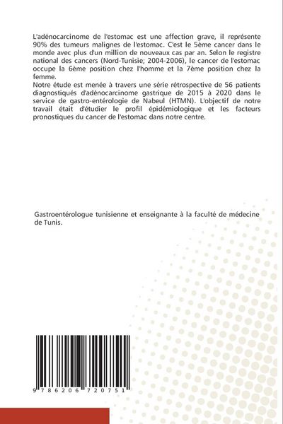 Produktbild: Facteurs pronostiques du cancer de l'estomac en Tunisie