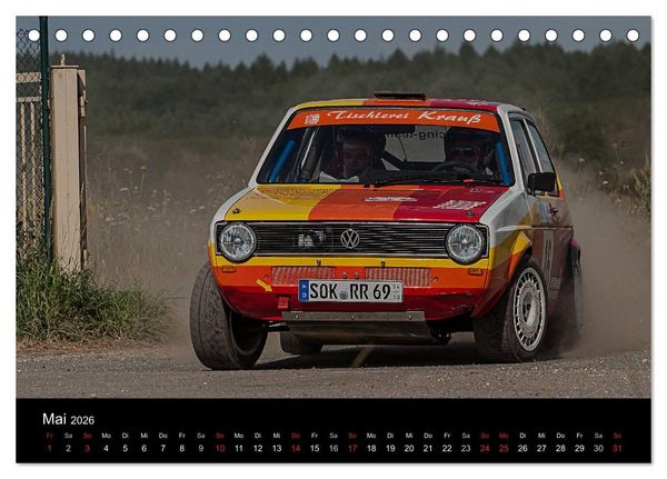 Produktbild: Schnell - Schneller - Rallye (Tischkalender 2026 DIN A5 quer), CALVENDO Monatskalender