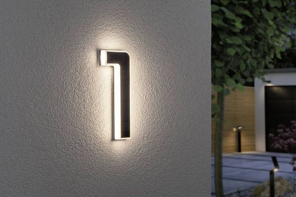 Produktbild: Paulmann 79842 Solar-Hausnummernleuchte 0.20W Warmwei&szlig; Schwarz