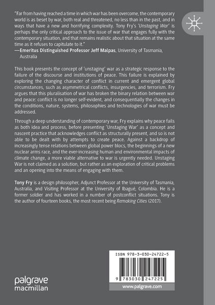 Produktbild: Unstaging War, Confronting Conflict and Peace