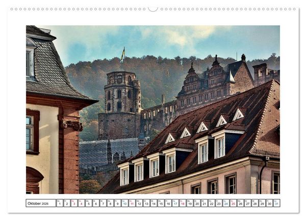 Produktbild: Heidelberg - Ansichtssache (Wandkalender 2026 DIN A2 quer), CALVENDO Monatskalender