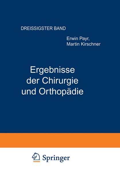 Produktbild: Ergebnisse der Chirurgie und Orthop&auml;die