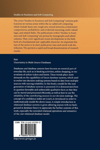 Produktbild: Uncertainty in Multi-Source Databases