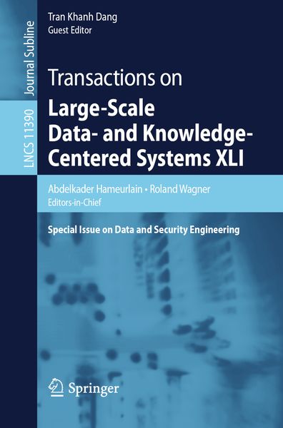 Produktbild: Transactions on Large-Scale Data- and Knowledge-Centered Systems XLI