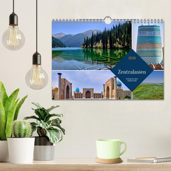 Produktbild: Zentralasien - Entlang der alten Seidenstra&szlig;e (Wandkalender 2026 DIN A4 quer), CALVENDO Monatskalender