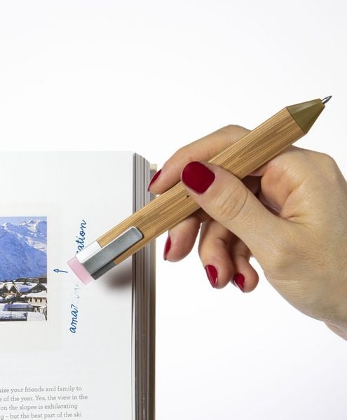 Produktbild: Pen Bookmark Set Holzoptik &ndash; Stift & Lesezeichen 2er-Set