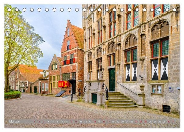 Produktbild: Ein Blick auf Veere in Zeeland (Tischkalender 2026 DIN A5 quer), CALVENDO Monatskalender