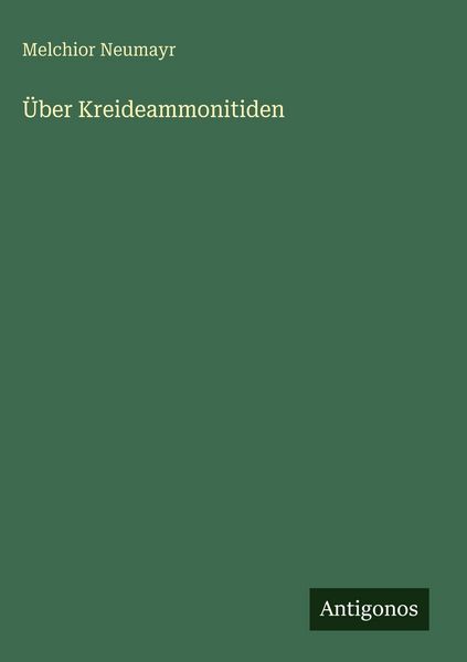 Produktbild: &Uuml;ber Kreideammonitiden