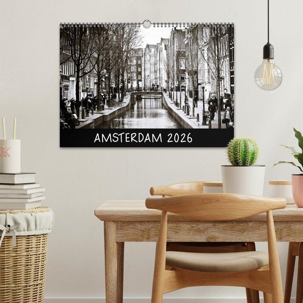 Produktbild: Amsterdam 2026 (Wandkalender 2026 DIN A3 quer), CALVENDO Monatskalender