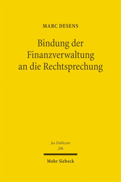 Produktbild: Bindung der Finanzverwaltung an die Rechtsprechung