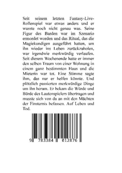 Produktbild: Rogolf der Barde, Live-Rollenspiel, Zwerge, Magier, Rituale, Laute, Dolche, Kurzschwert, R&auml;ucherwerk, R&uuml;gen, Verrat, Macht der Finsternis, D&auml;monen