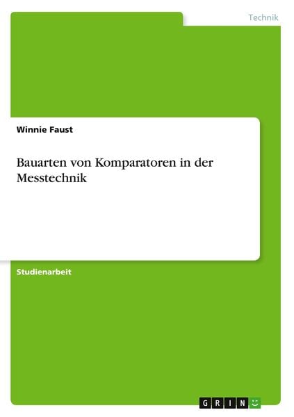 Produktbild: Bauarten von Komparatoren in der Messtechnik