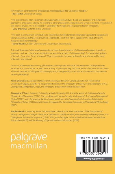 Produktbild: Collingwood on Philosophical Methodology