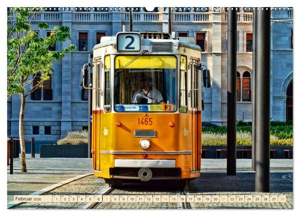 Produktbild: Durch die Welt mit der Stra&szlig;enbahn (Wandkalender 2026 DIN A2 quer), CALVENDO Monatskalender