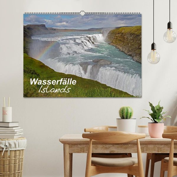 Produktbild: Wasserf&auml;lle Islands (Wandkalender 2026 DIN A2 quer), CALVENDO Monatskalender