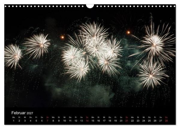 Produktbild: Feuerwerk (Wandkalender 2027 DIN A3 quer), CALVENDO Monatskalender