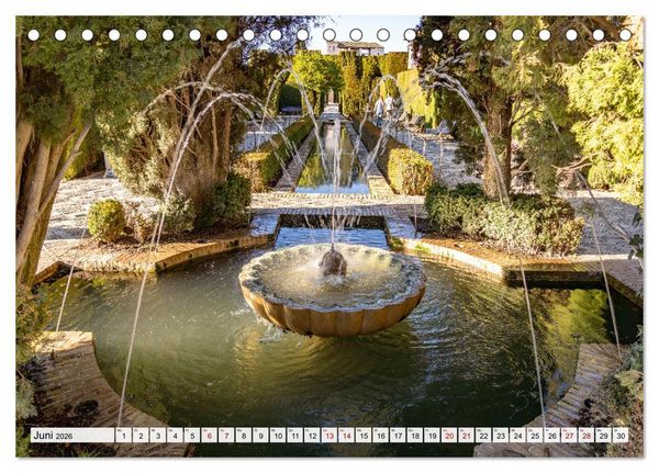 Produktbild: Andalusien - Granada (Tischkalender 2026 DIN A5 quer), CALVENDO Monatskalender