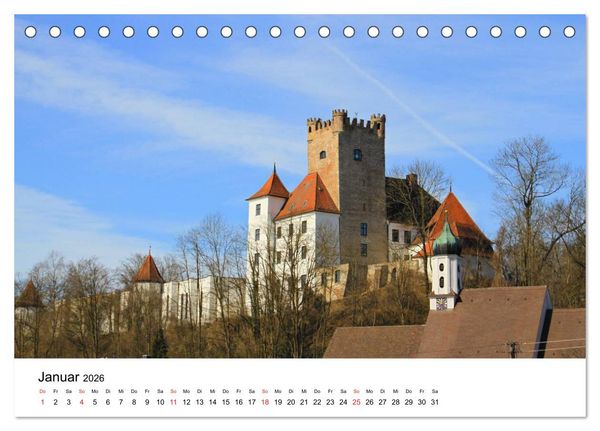 Produktbild: Deutschlands Burgen - besondere Burgen und sch&ouml;ne Schl&ouml;sser (Tischkalender 2026 DIN A5 quer), CALVENDO Monatskalender