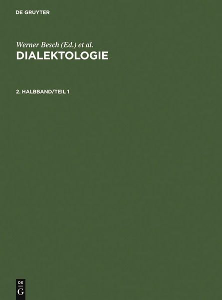 Produktbild: Dialektologie. 2. Halbband