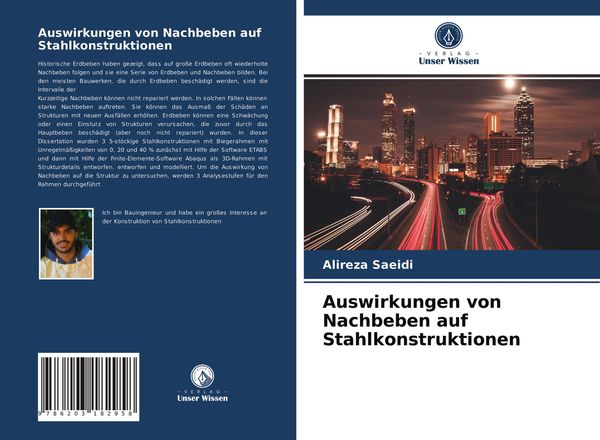 Auswirkungen von Nachbeben auf Stahlkonstruktionen, Taschenbuch von Alireza Saeidi, Verlag Unser Wissen, 9786203182958
