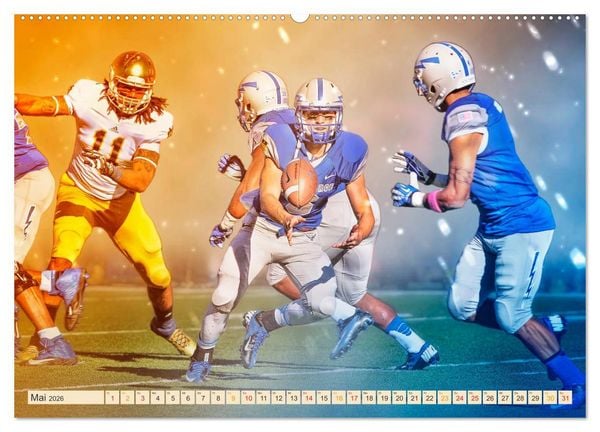 Produktbild: American Football - Fight (Wandkalender 2026 DIN A2 quer), CALVENDO Monatskalender