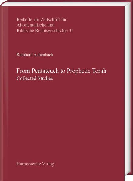 Produktbild: From Pentateuch to Prophetic Torah