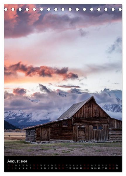 Produktbild: Teton Range - Der Grand Teton National Park (Tischkalender 2026 DIN A5 hoch), CALVENDO Monatskalender