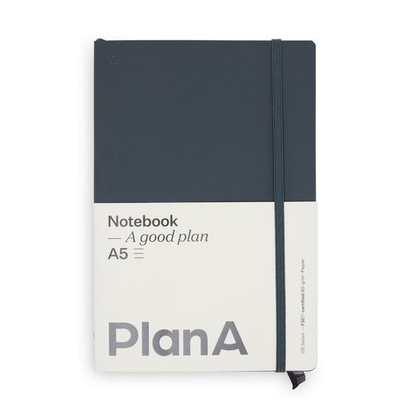 Produktbild: Notizbuch A5 Softcover Cool Coal Liniert, 128 Seiten