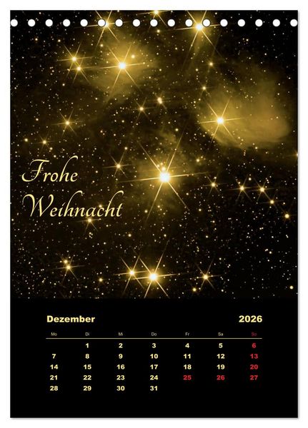 Produktbild: Wunderbares Universum (Tischkalender 2026 DIN A5 hoch), CALVENDO Monatskalender