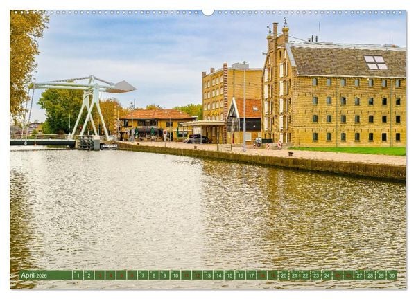 Produktbild: Ein Blick auf Franeker in Friesland (Wandkalender 2026 DIN A2 quer), CALVENDO Monatskalender